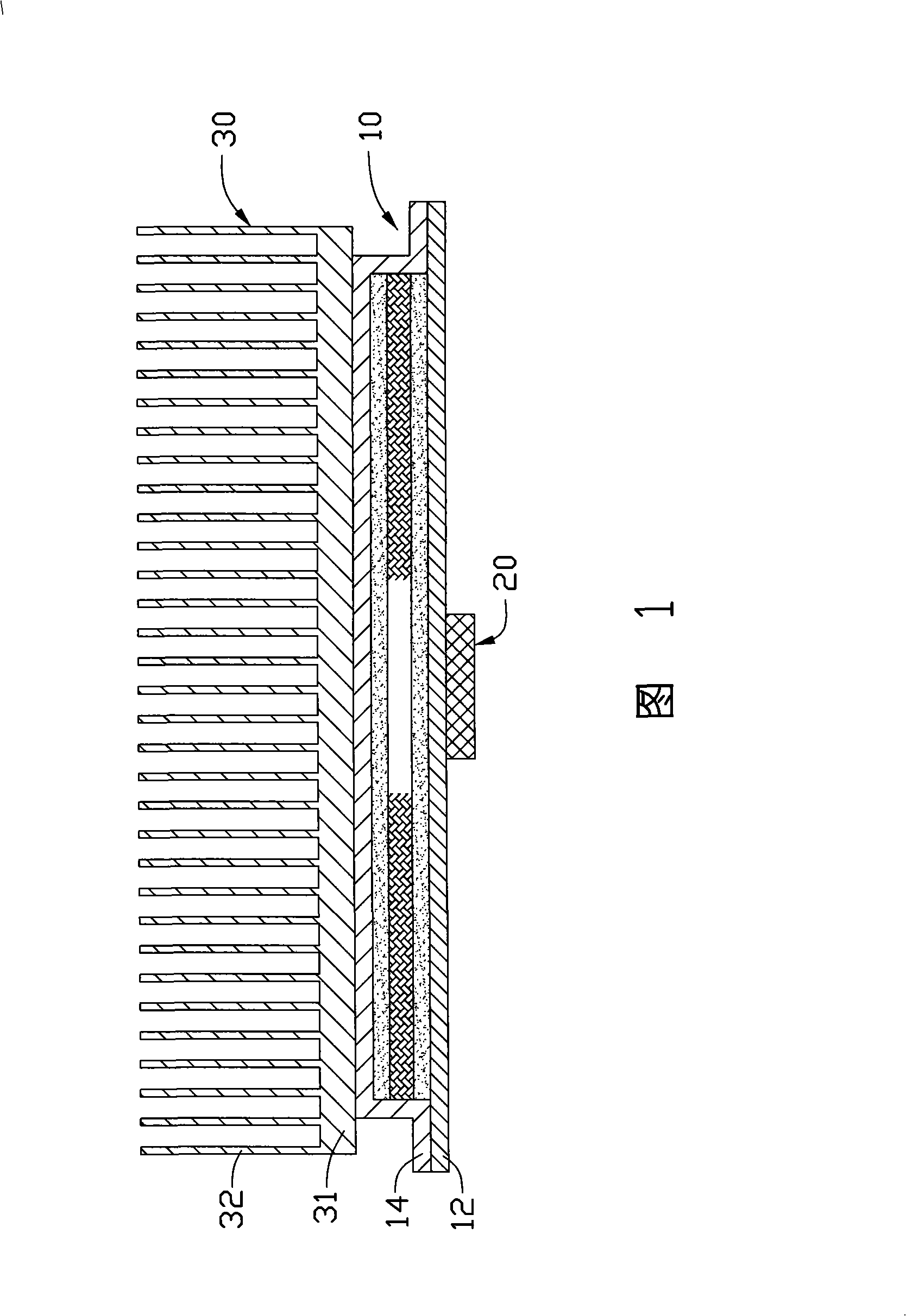 Even heating board and heat radiating device
