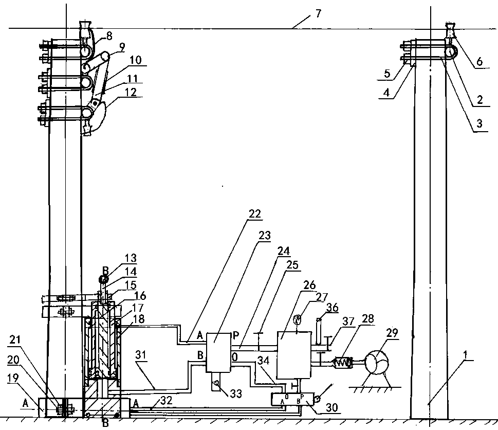 A kind of hook-and-reel device