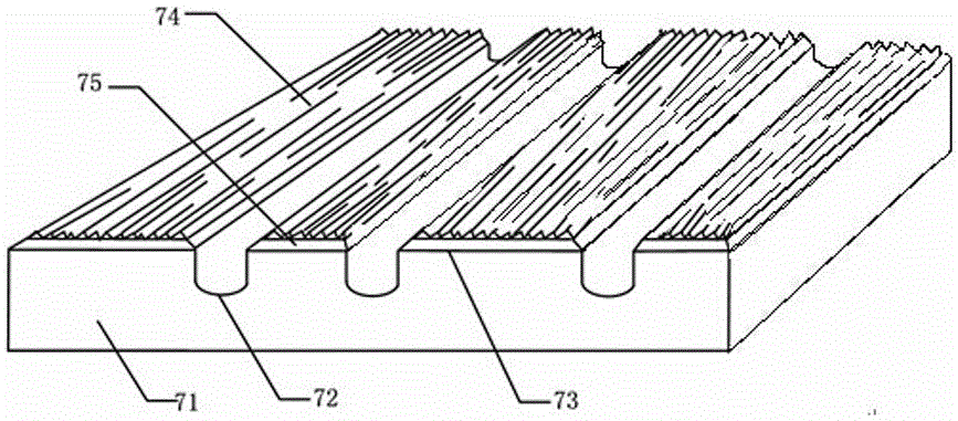 A floor drainage anti-slip structure for a shower room