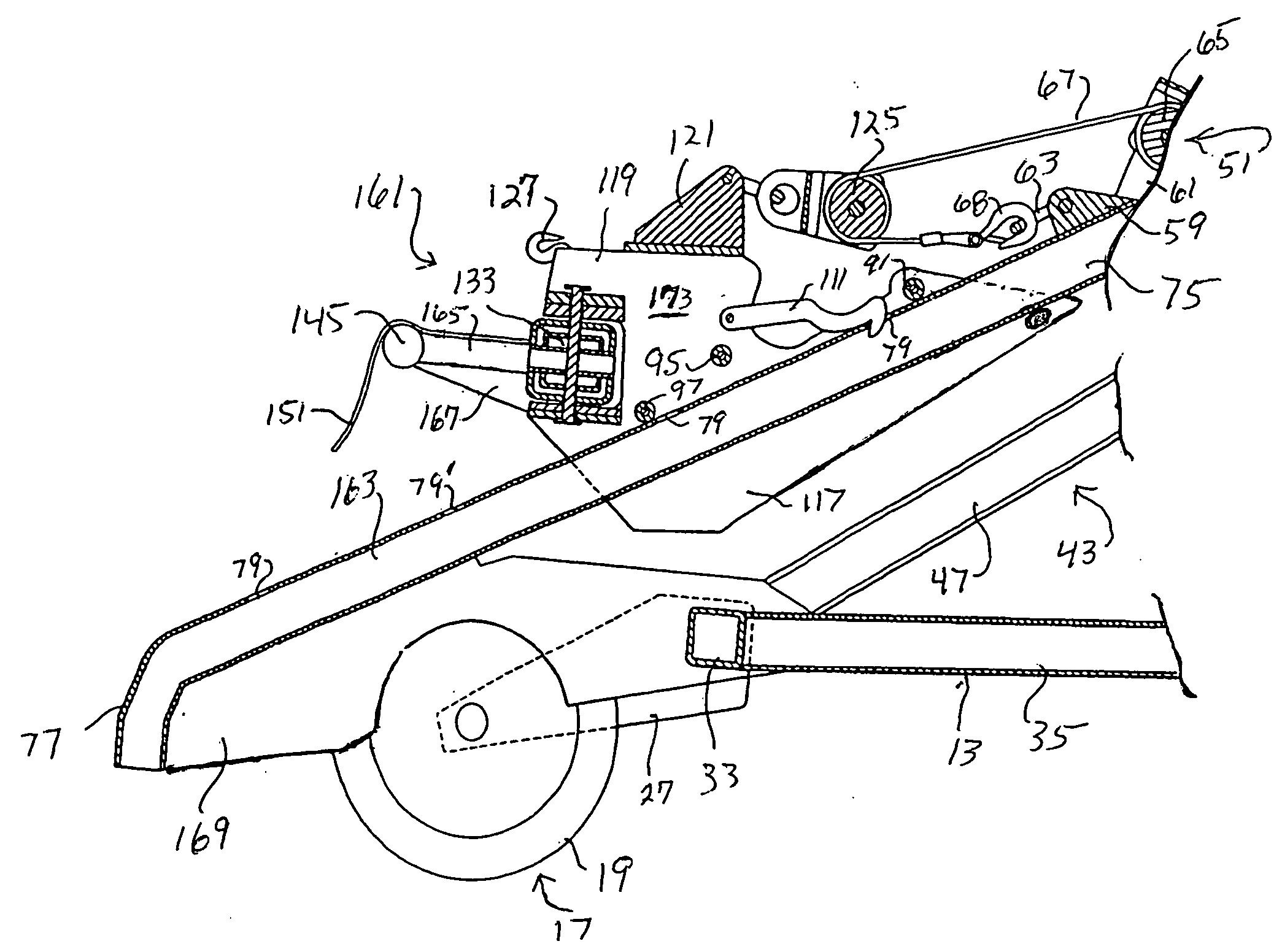 Intermediate apparatus for towing utility vehicles