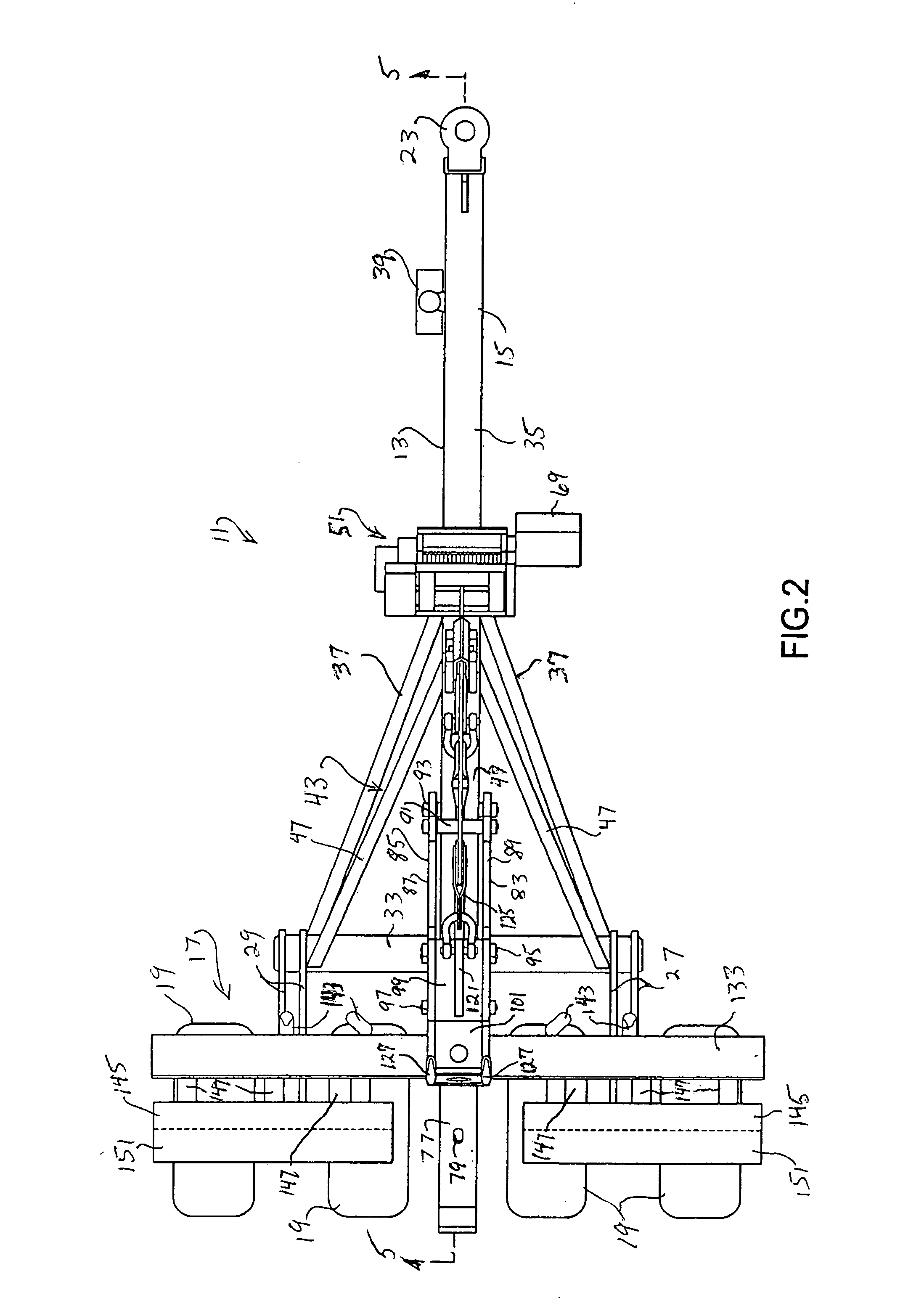 Intermediate apparatus for towing utility vehicles