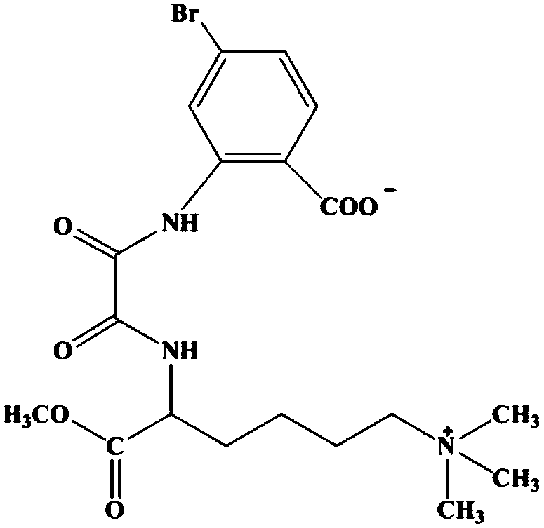 Bromine-containing laminine ester oxamide having anti-cancer activity and synthetic method and application thereof