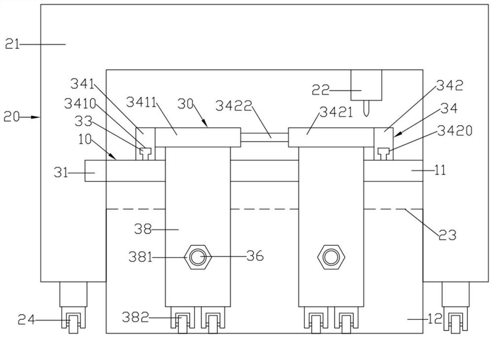 A quilting machine with translational loading and unloading