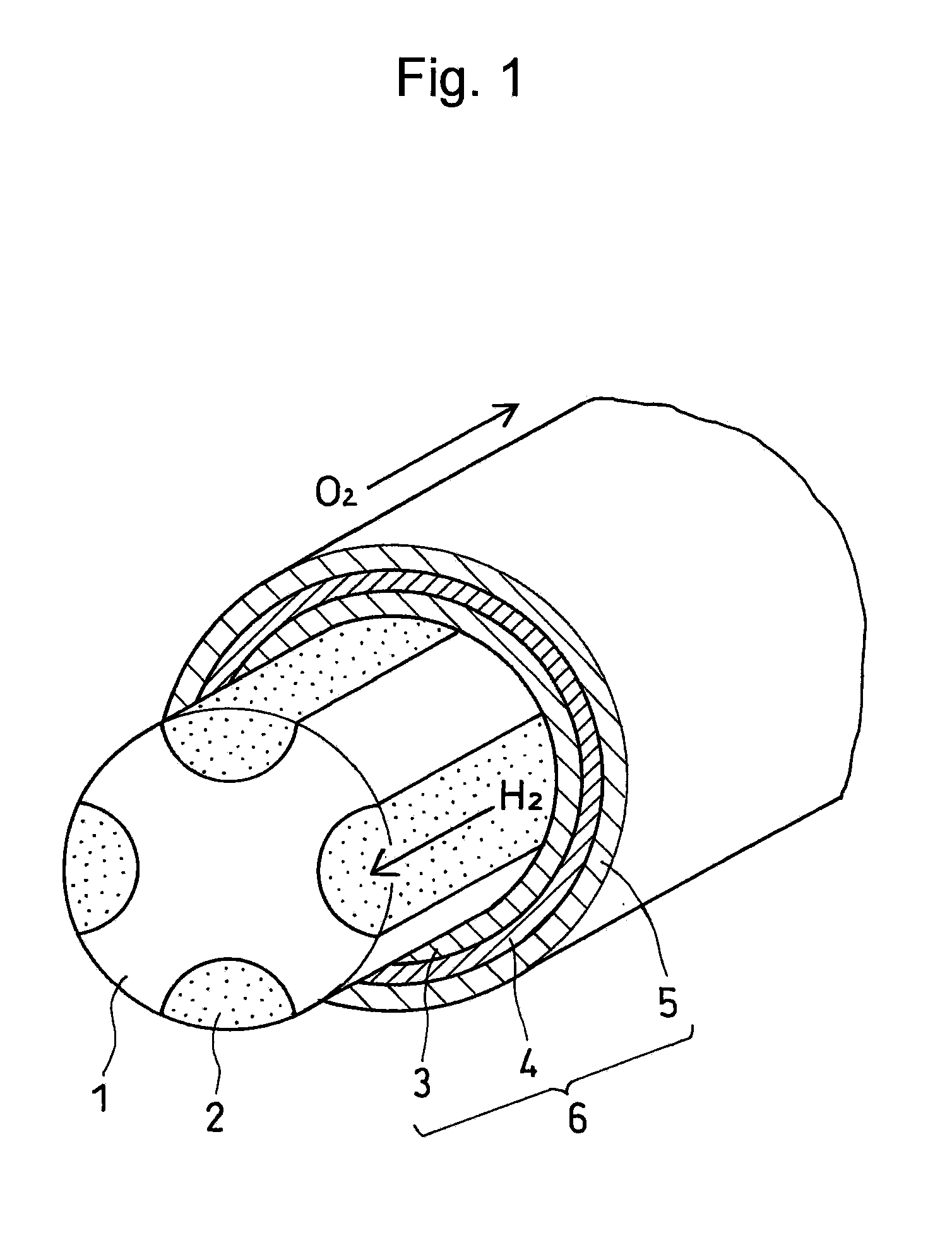 Tube-shaped solid polymer fuel cell and method for producing tube-shaped solid polymer fuel cell
