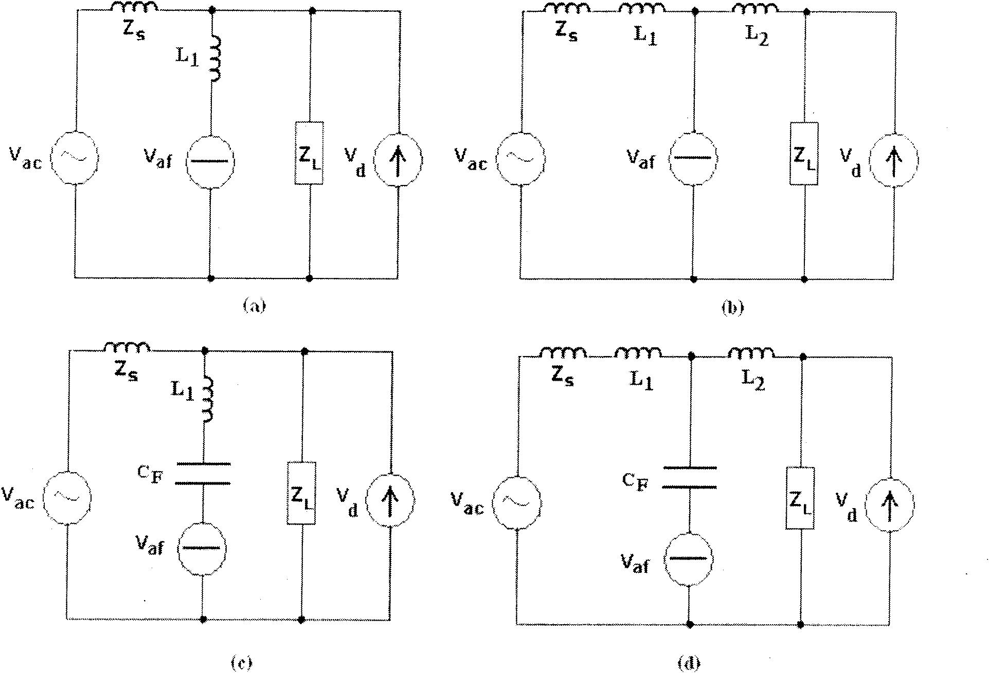 A TCR static passive compensation device with T active power filter structure