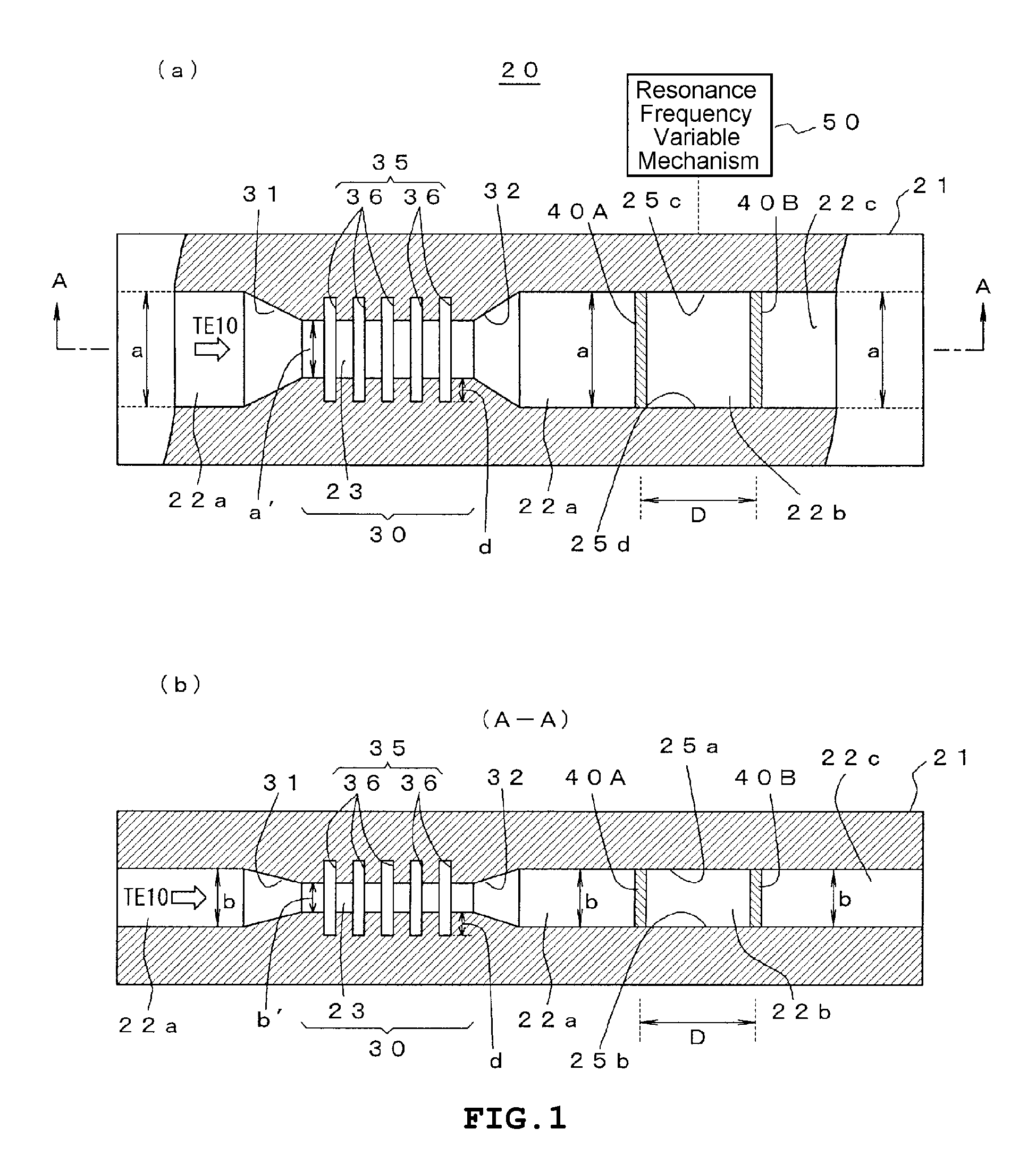 Millimeter waveband filter and method of increasing rejection band attenuation