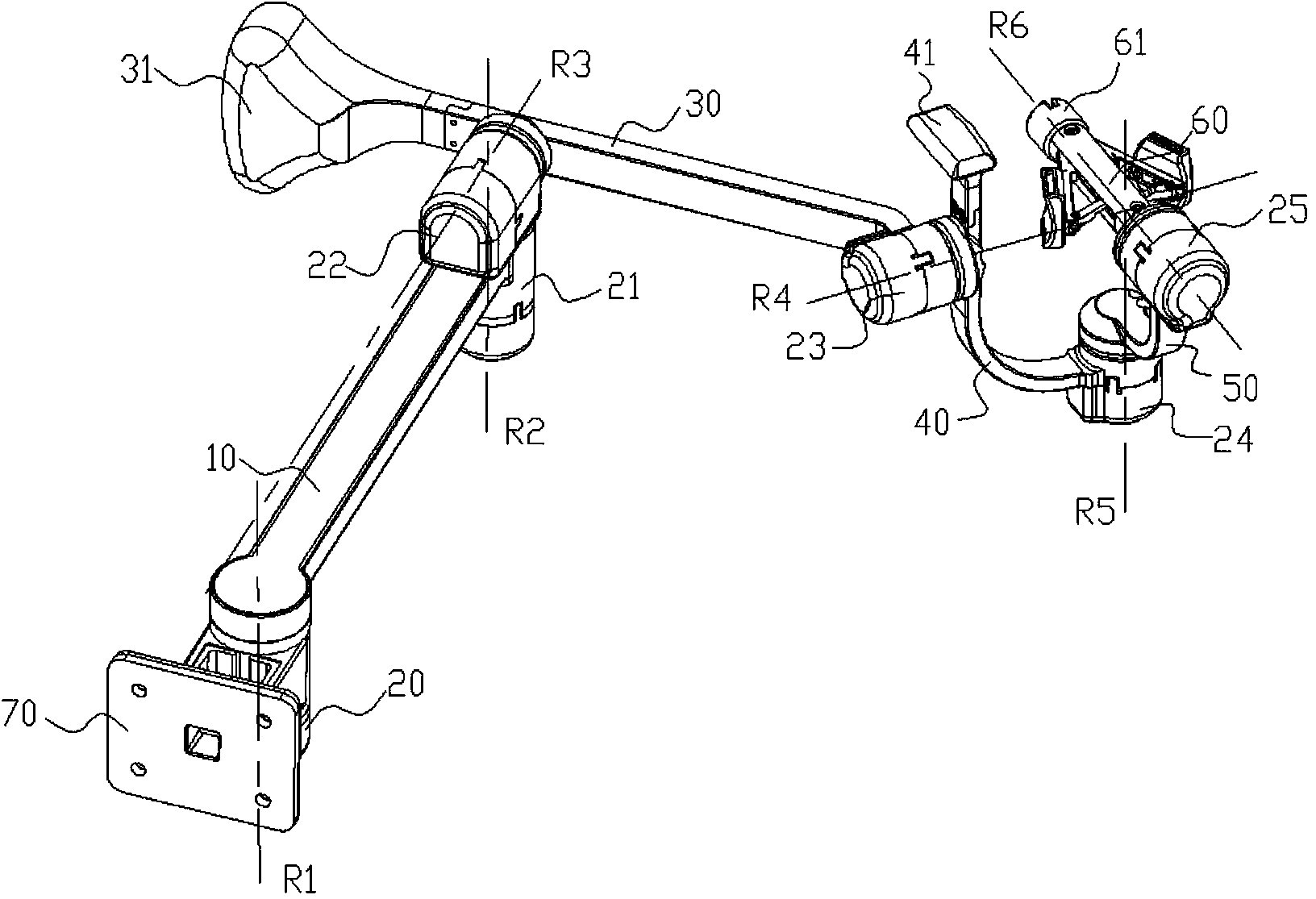 Fully-passive six-degree-of-freedom main manipulator