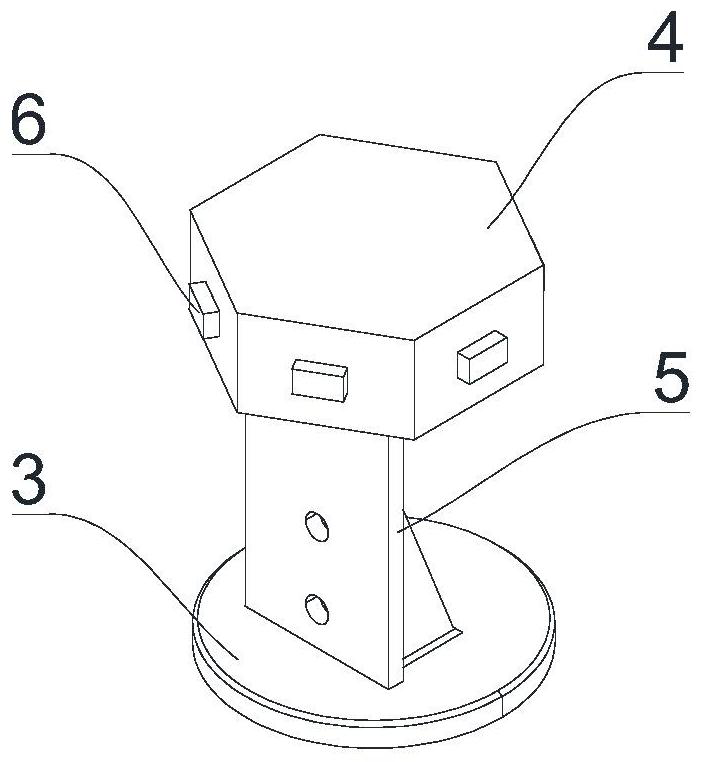 Array type self-adaptive wind direction and wind speed measuring device and method