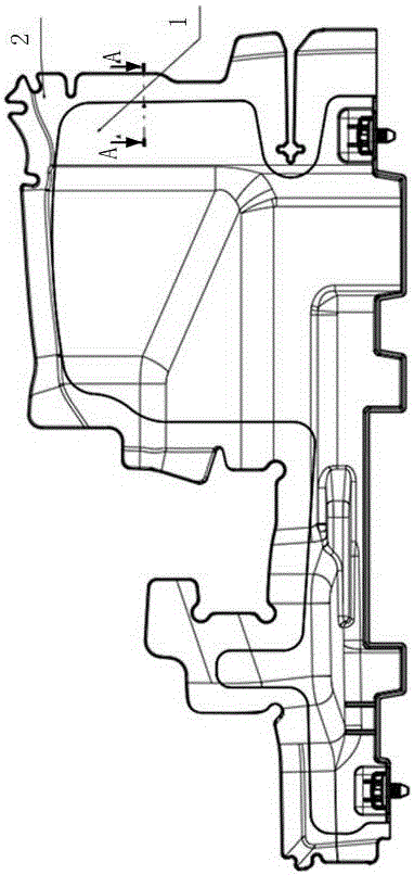 Flexible and hard glue lap joint structure for recycling-preventing partition plate of automobile