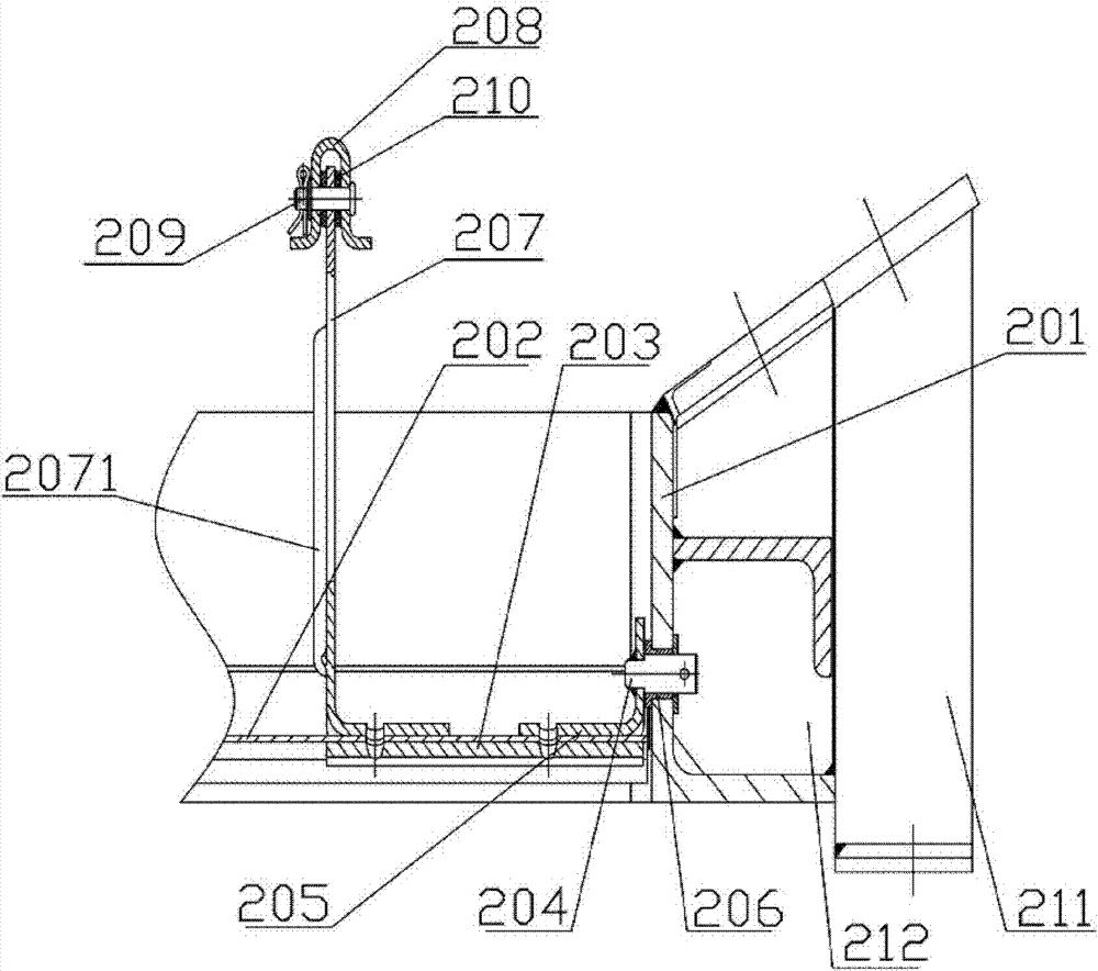 Vertical radiator shutter device