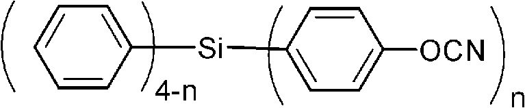Aromatic cyanate ester monomer containing silicon and preparation method thereof