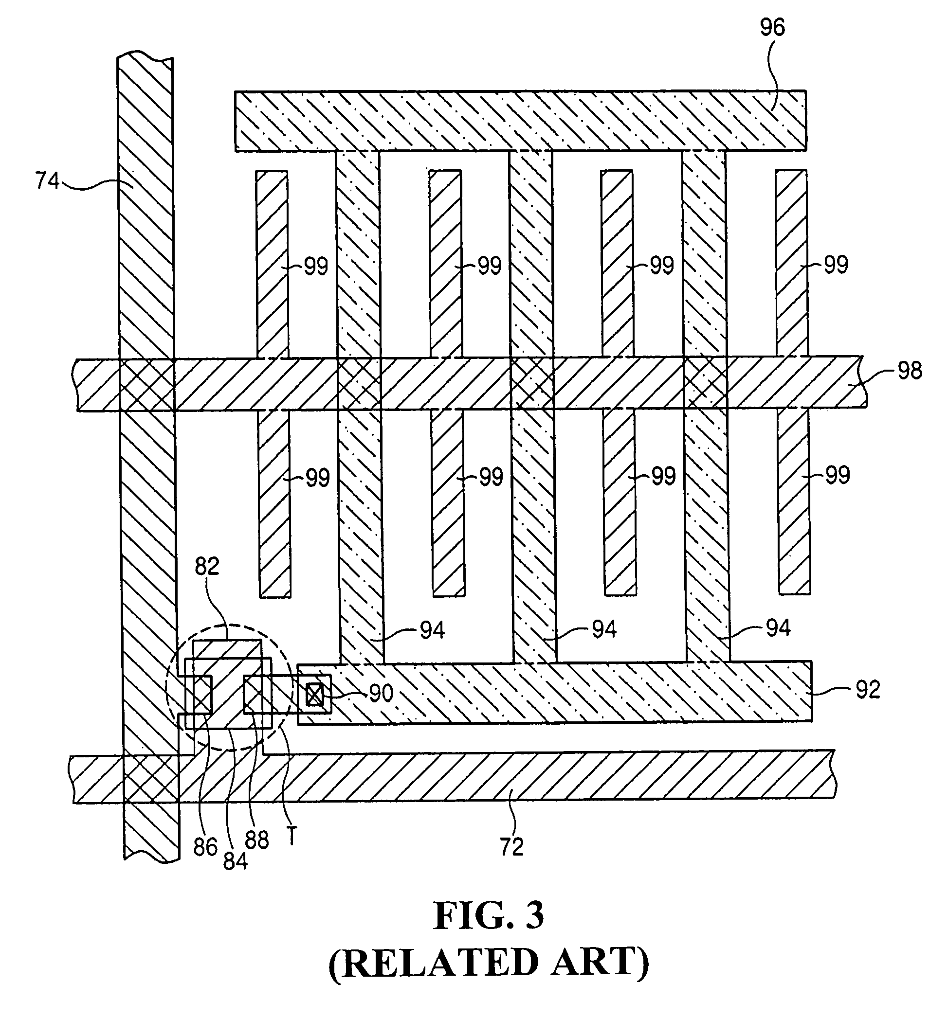 Array substrate for in-plane switching liquid crystal display device and method of fabricating the same with polycrystalline silicon pixel electrode