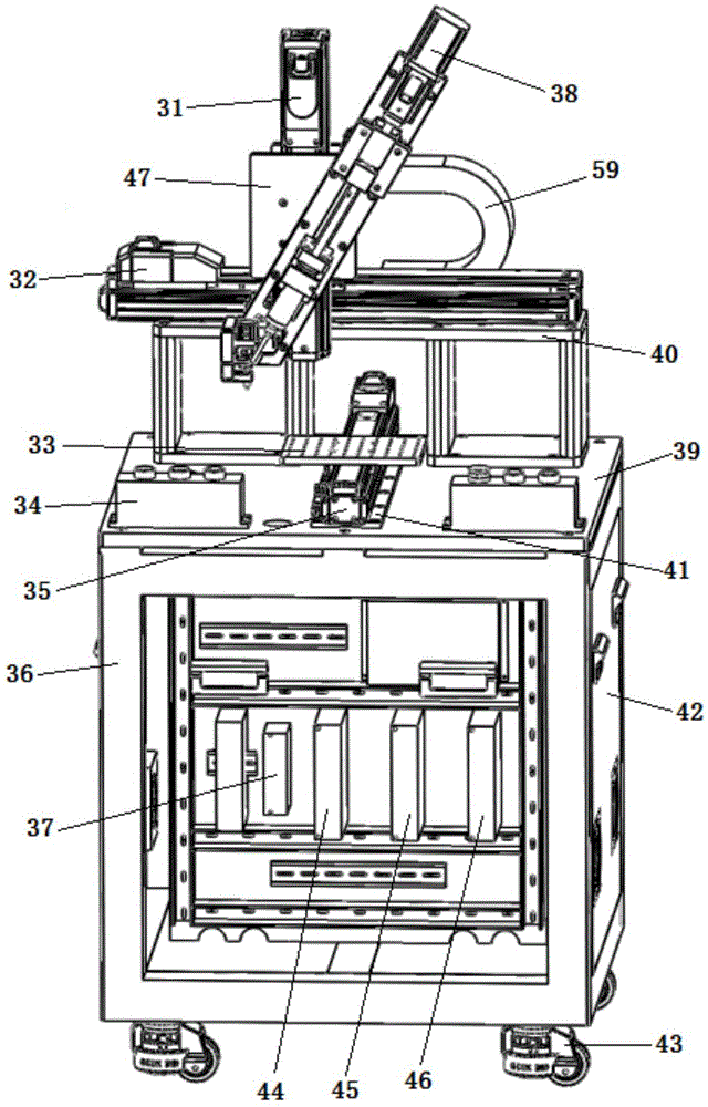 Three-axis orthogonal coordinate dispensing machine