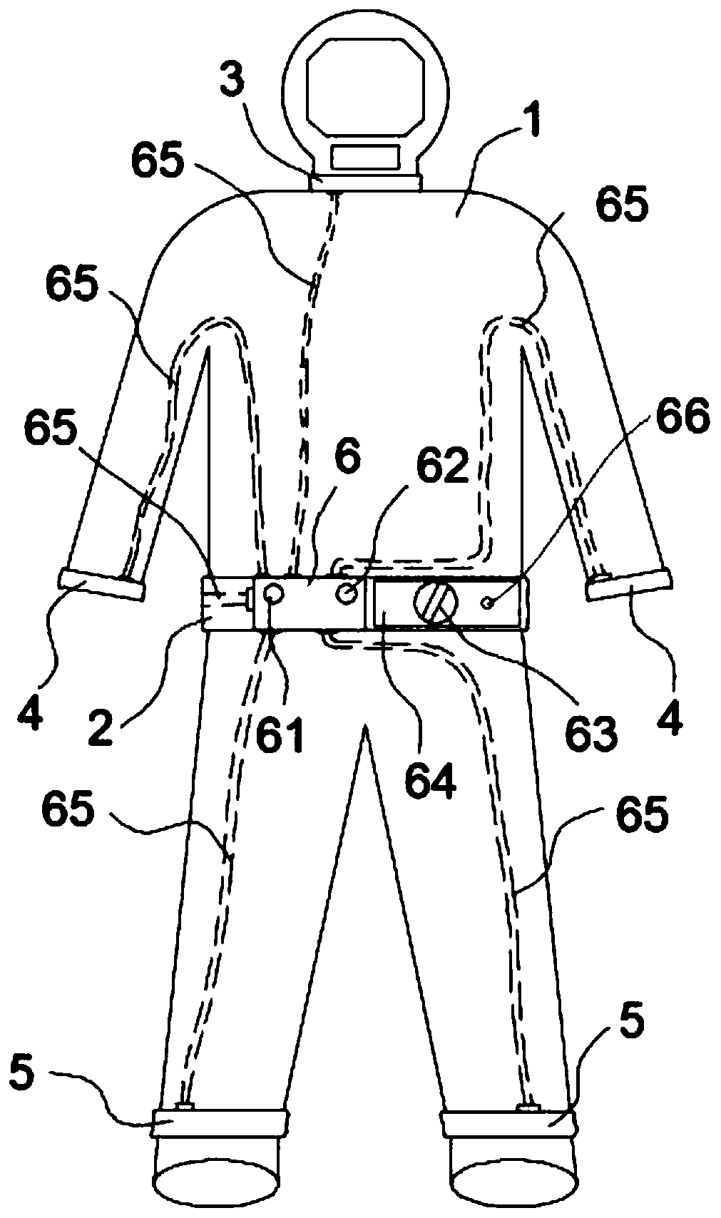 Easy-to-wear radiation protective medical isolation garment