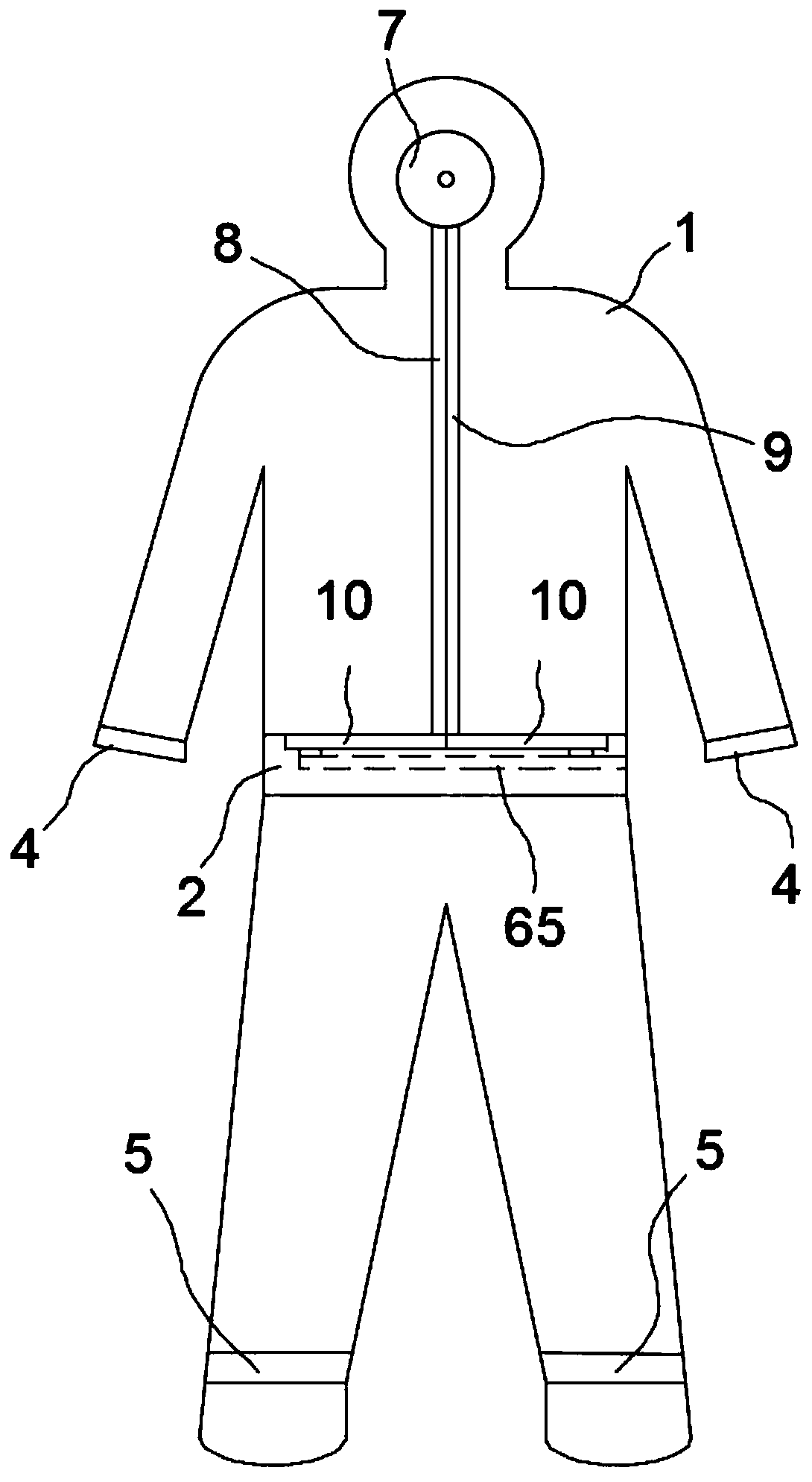 Easy-to-wear radiation protective medical isolation garment