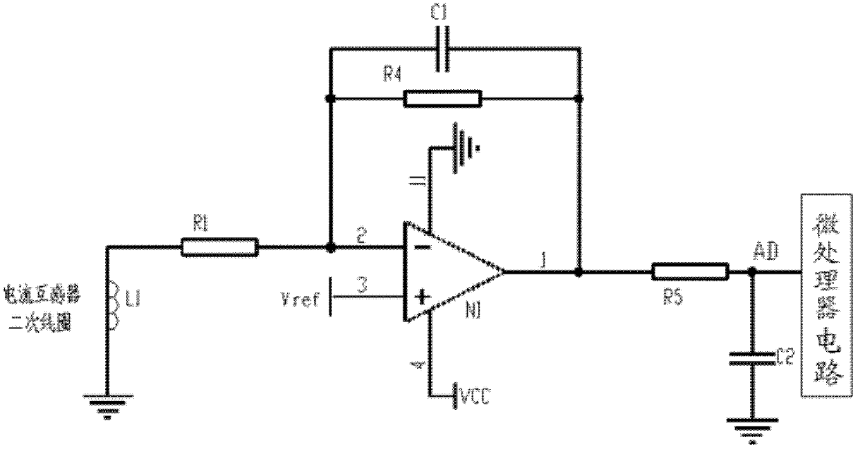 Detection circuit for monitoring the status of current transformers