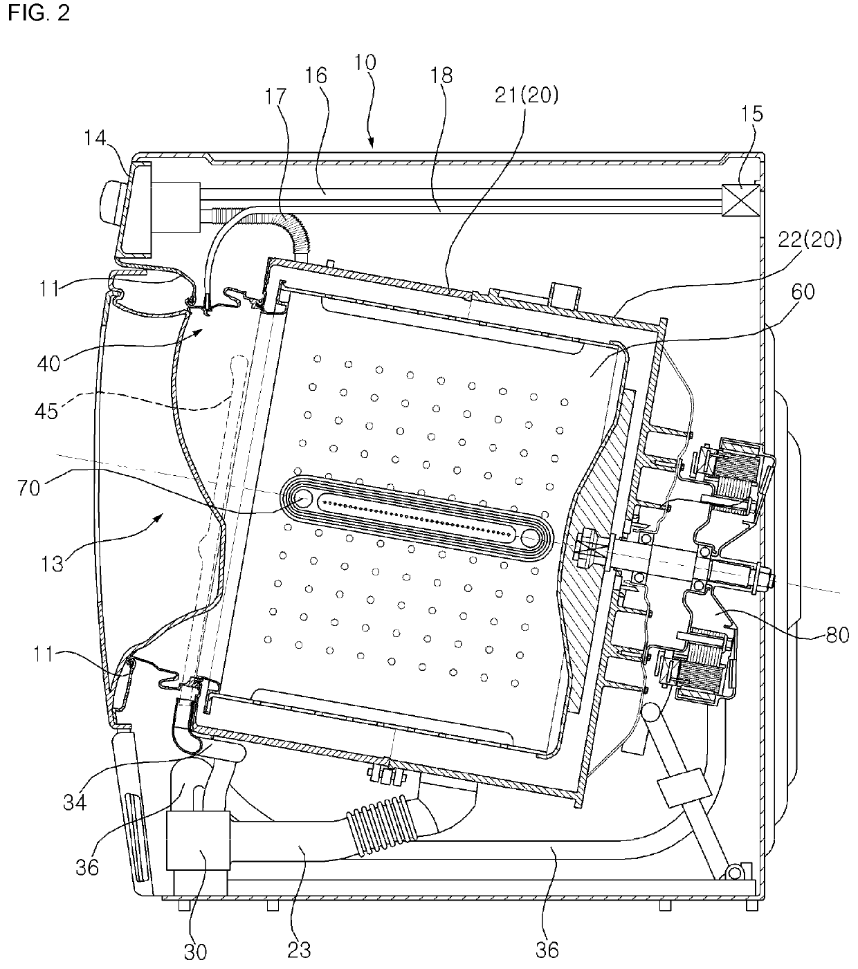 Washing machine and control method therefor