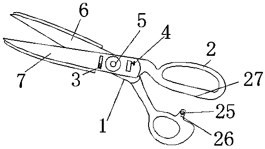 Turning two-sided scissors