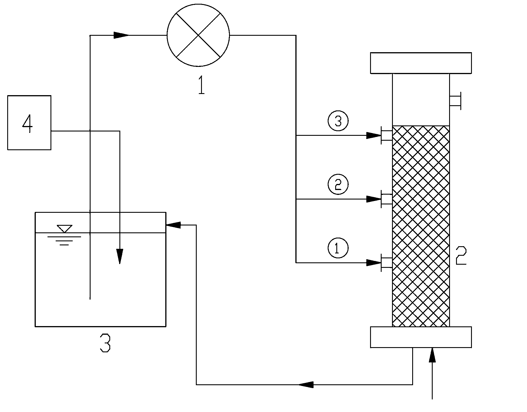 Layering sequence fixing method for improving attached biomass of compound bacteria to surface of carrier