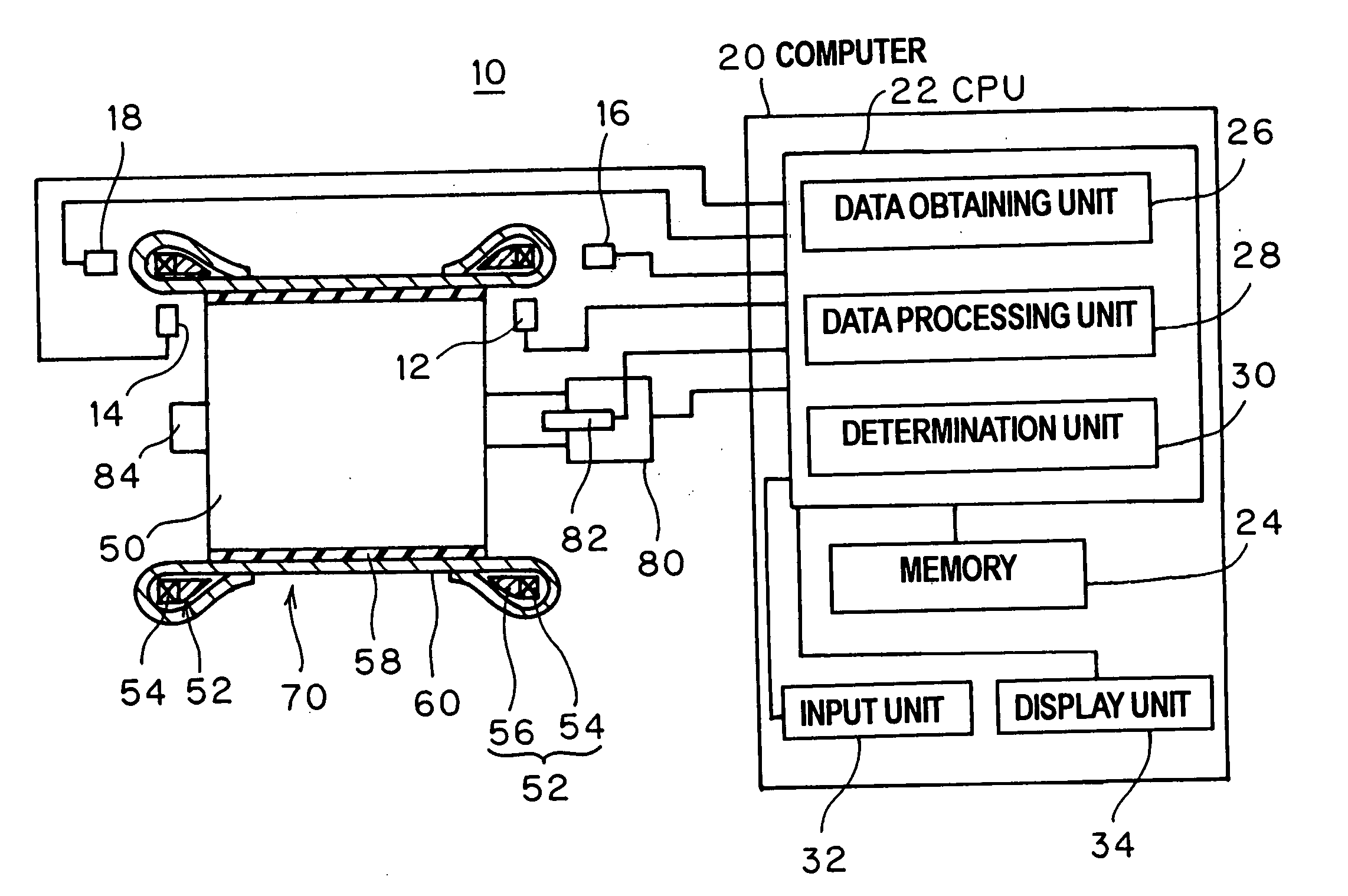 Method and apparatus for inspecting pneumatic tire during production