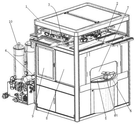 A CNC double-station polishing machine