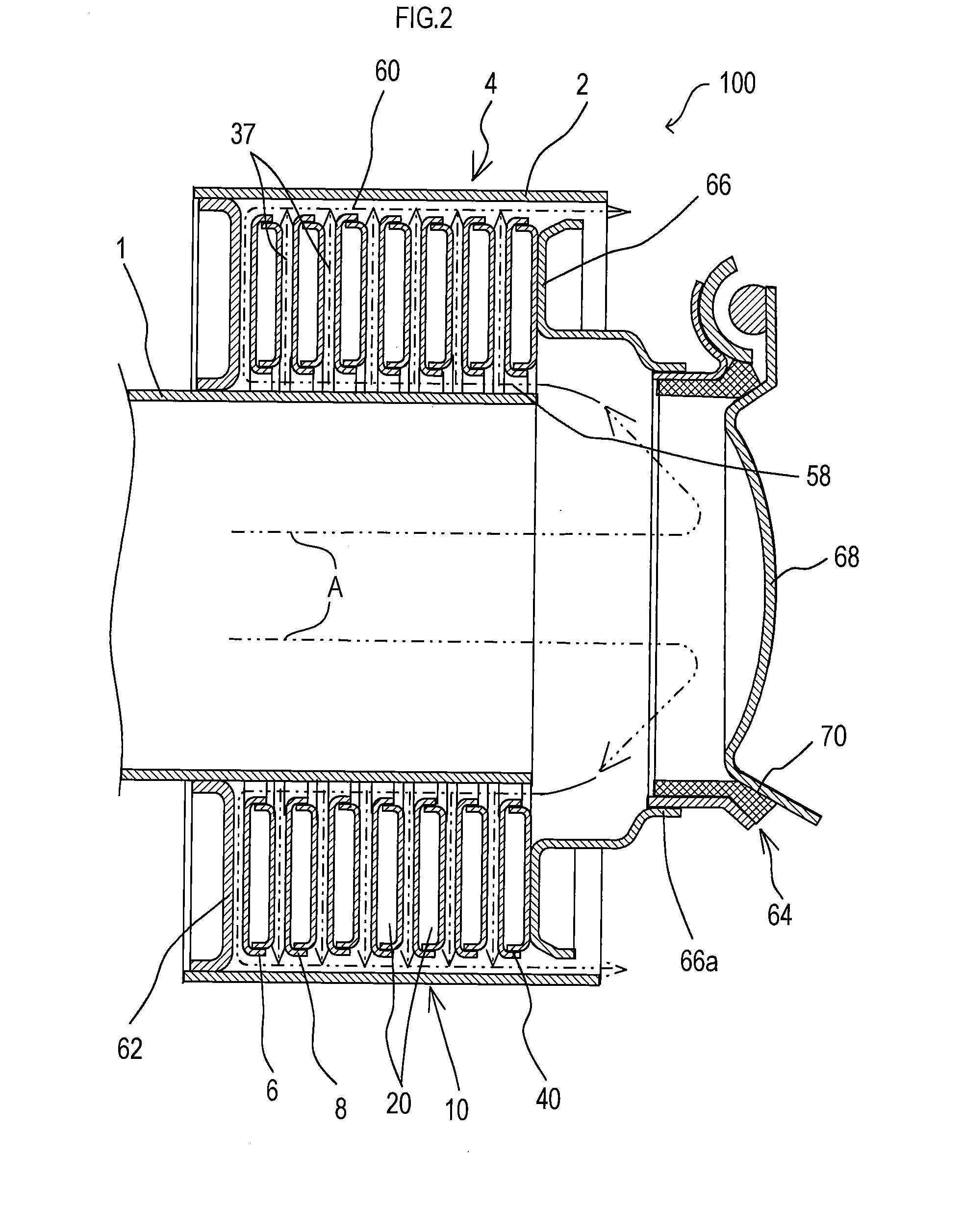 Exhaust gas heat recovery device