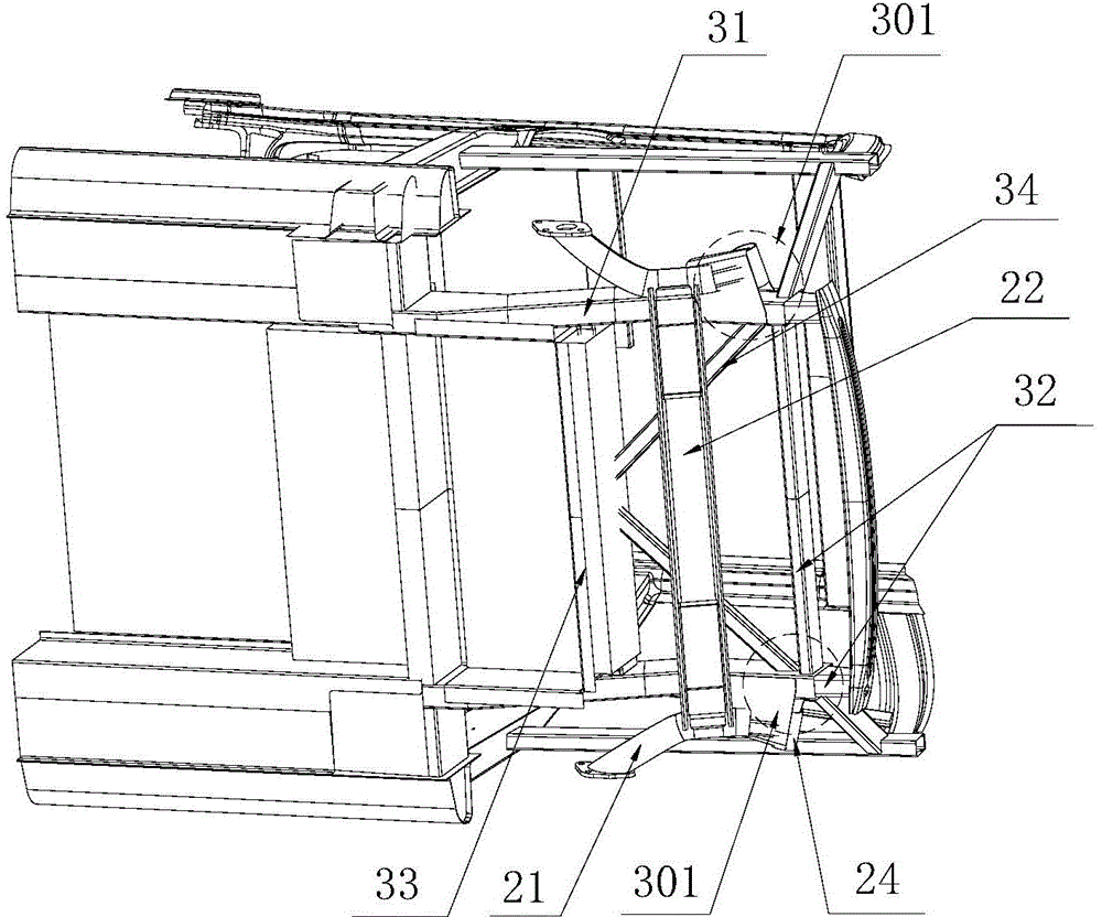 Rear suspension for electric vehicle and vehicle body