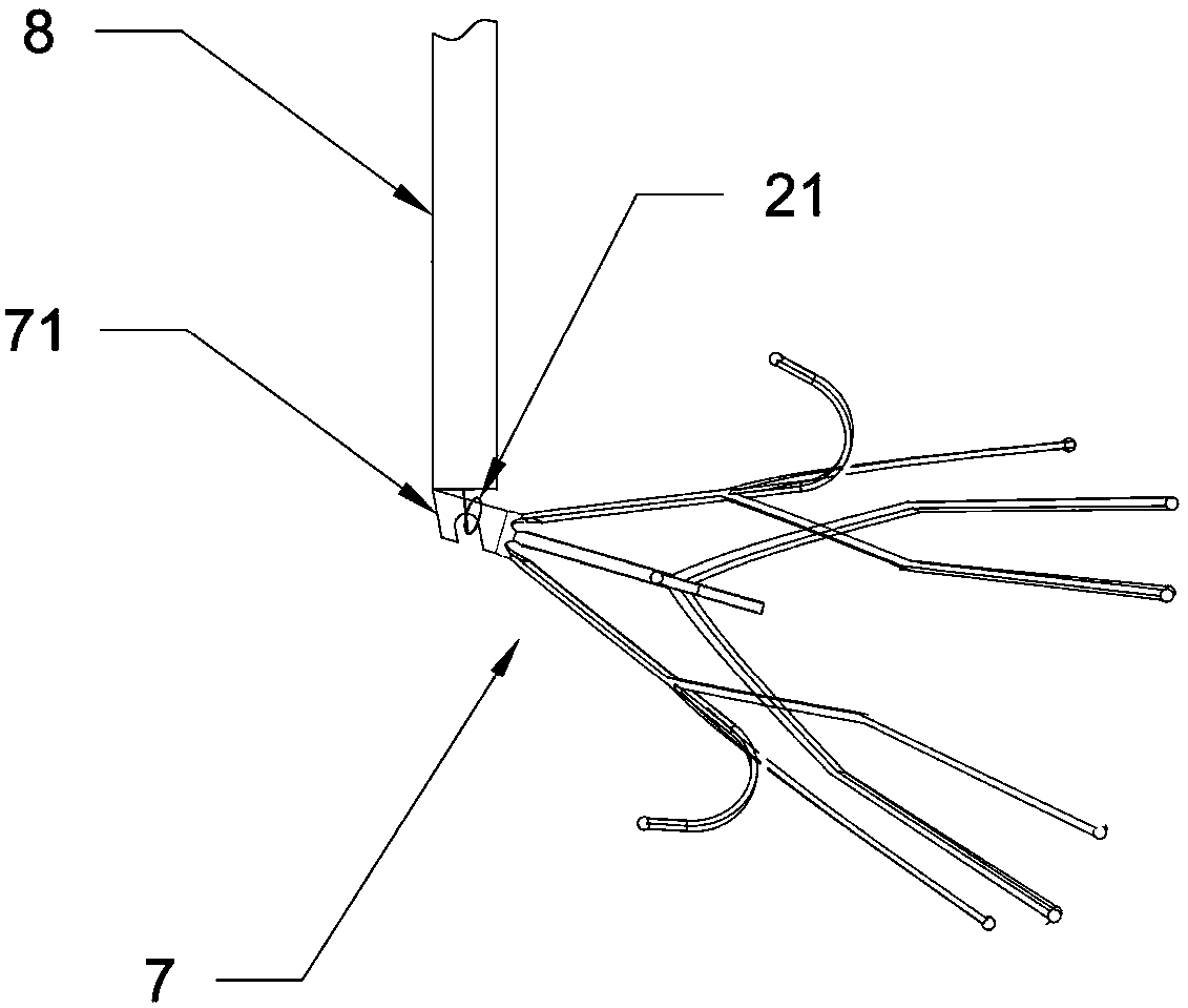 Implant recycling device as well as application and packaging thereof