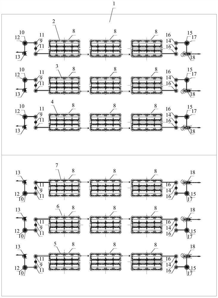 Layout structure and size calculation method of valve hall of offshore flexible DC converter station