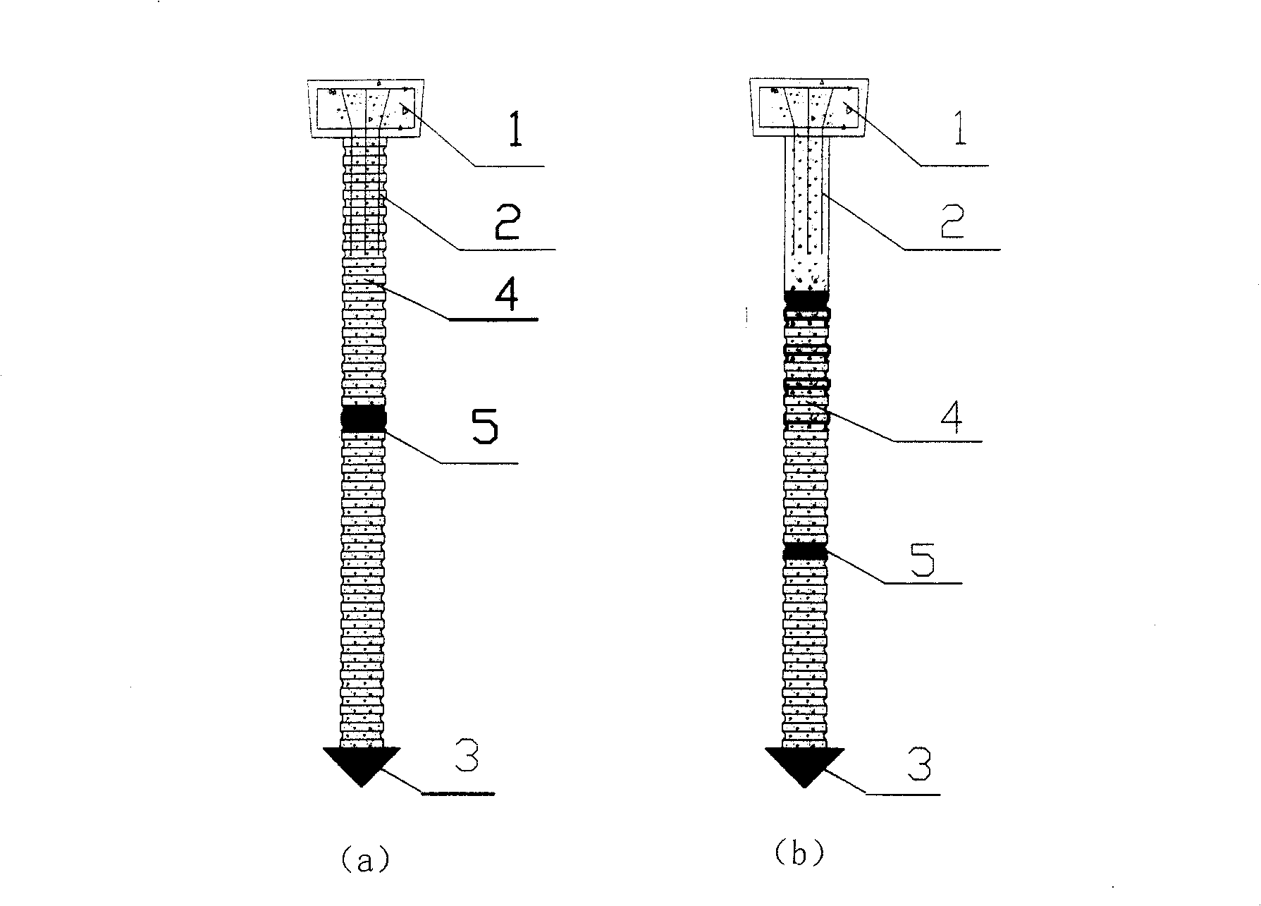 Plastic sleeve concrete pile and method thereof for reinforcing soft soil foundation