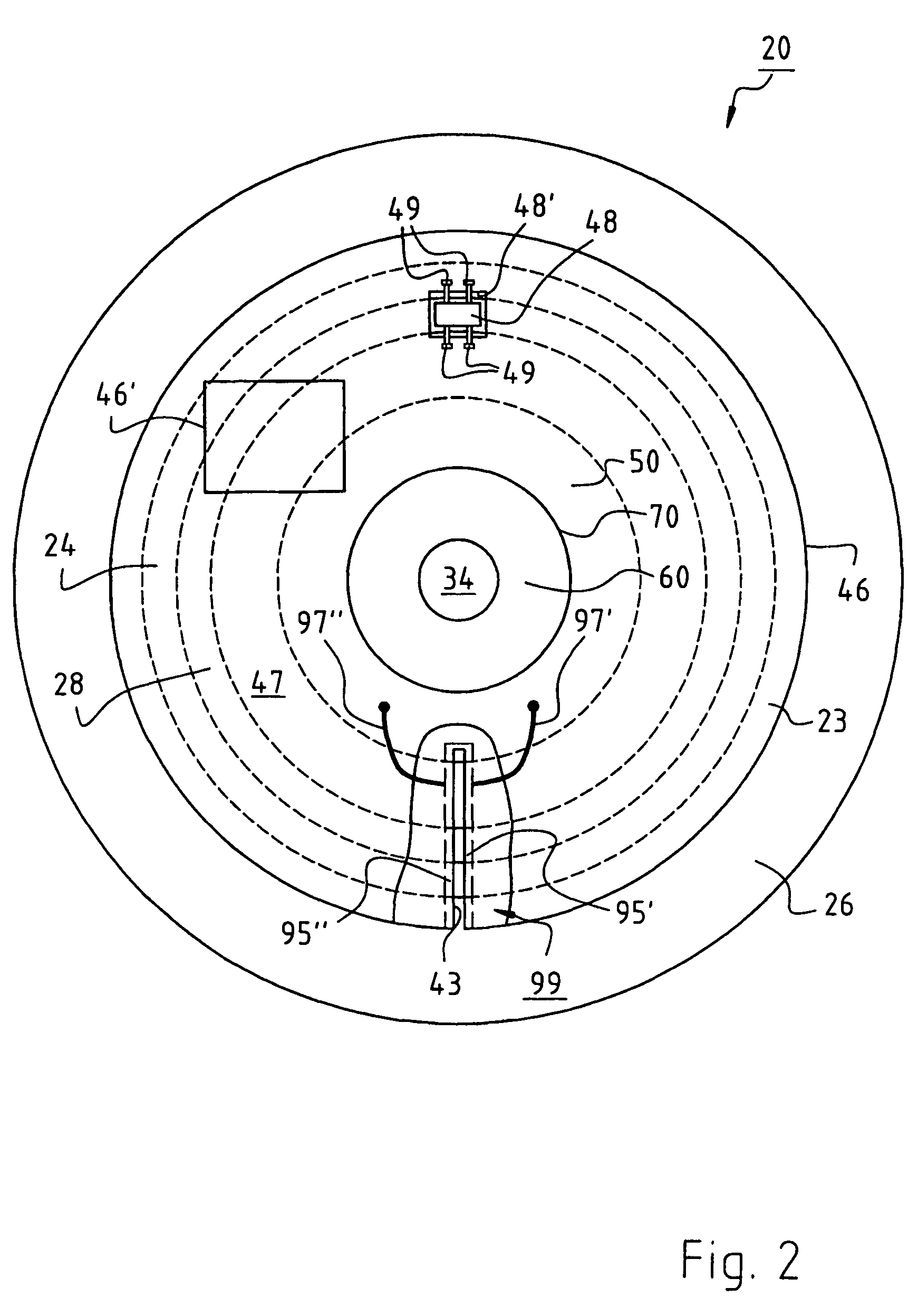 Electronically commutated external rotor motor with a circuit board