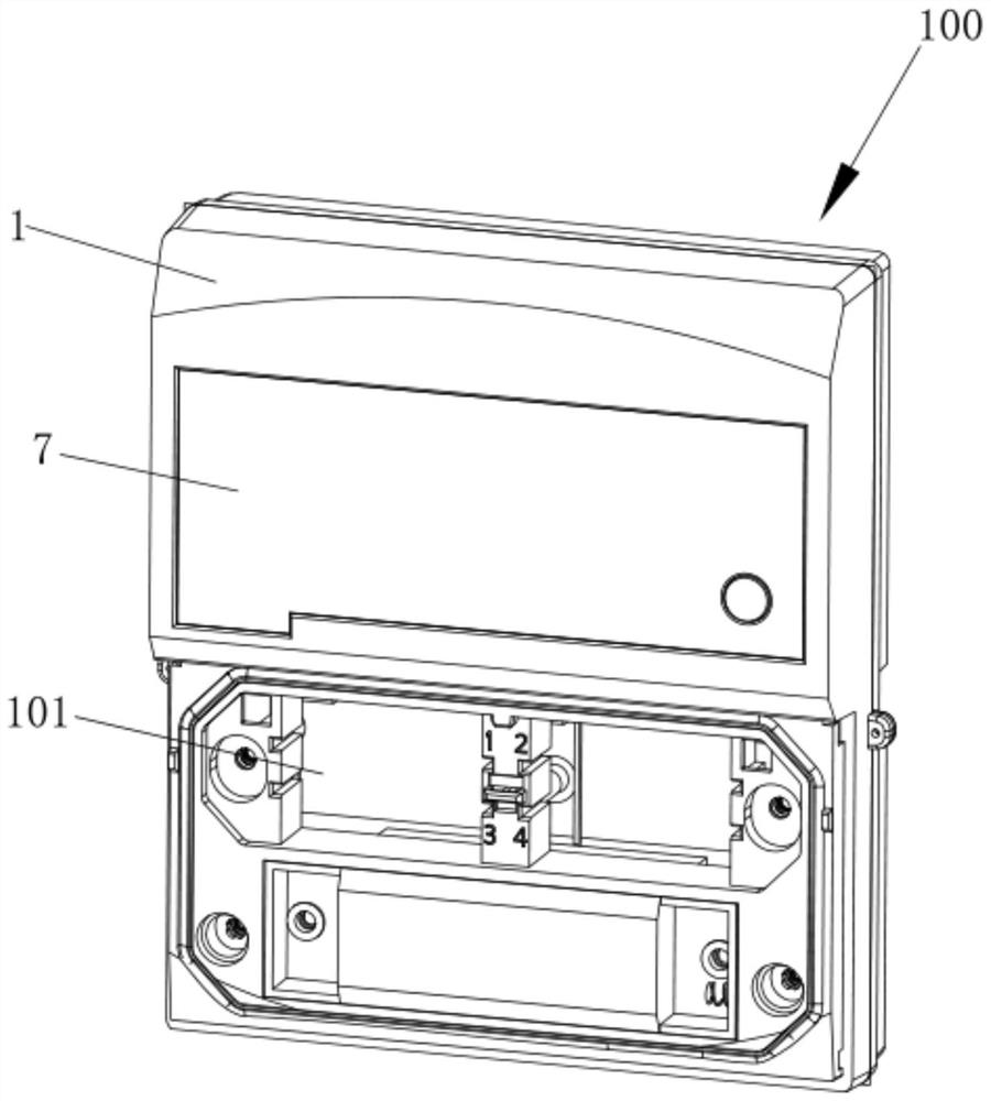 Gas meter with plug-in structure