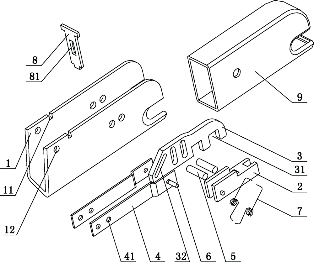 Connection device for fixing child seat on international standards organization fix (ISOFIX) interface