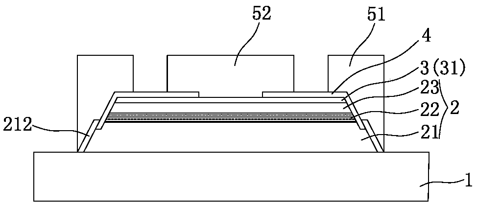 A LED chip structure with increased light-emitting area and manufacturing method