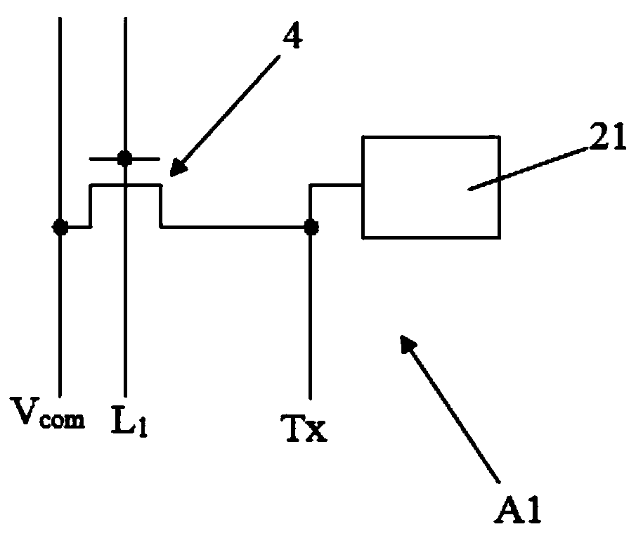 Array substrate and display panel with embedded touch structure