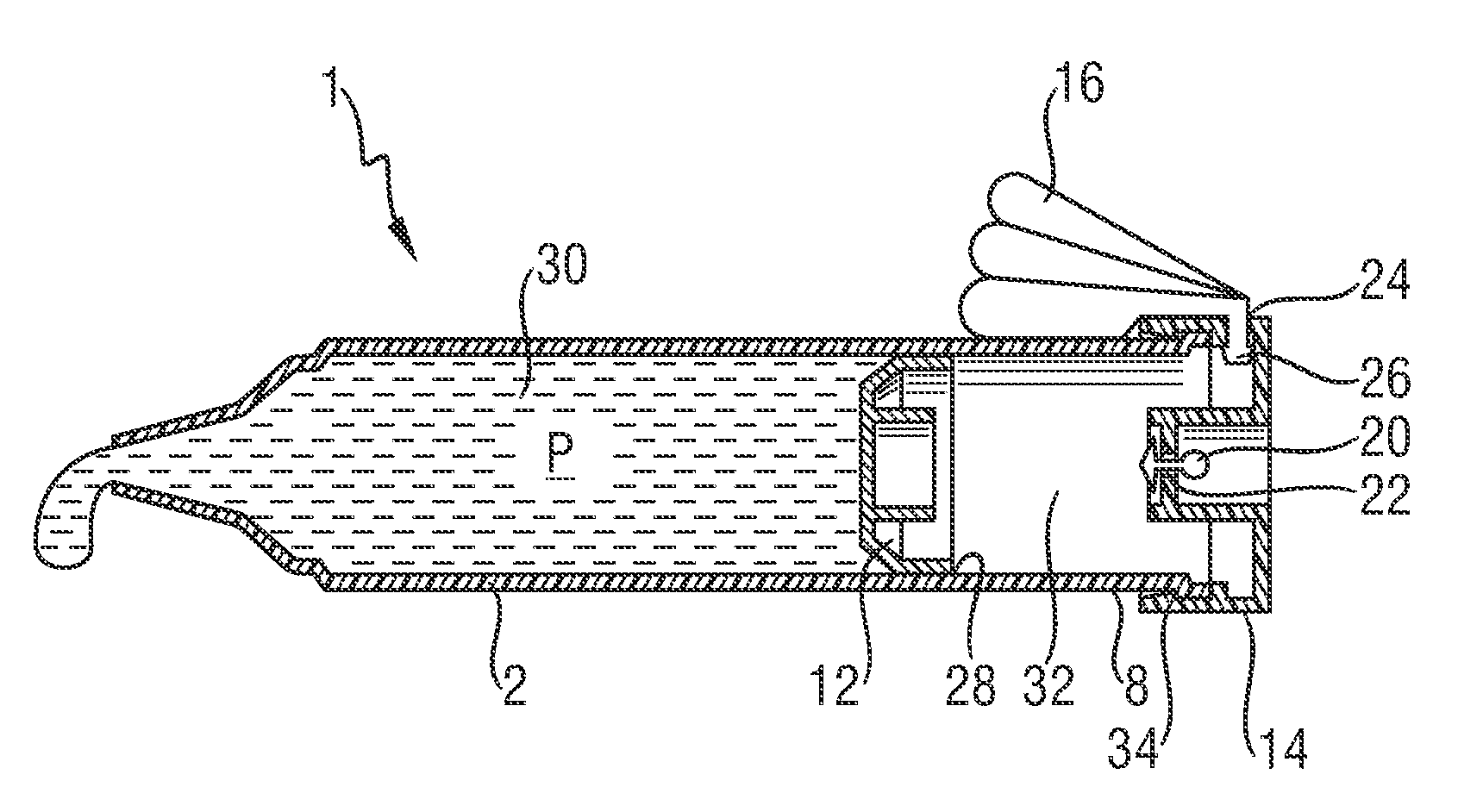 Dispensing device for viscous materials