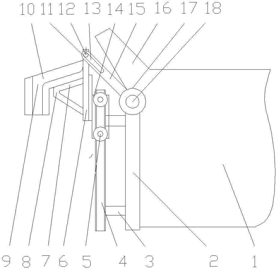 Tapping molten iron guiding device of induction furnace