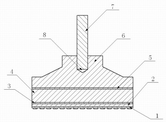 Elastic milling and polishing tool for free-form surface machining and manufacturing method of elastic milling and polishing tool