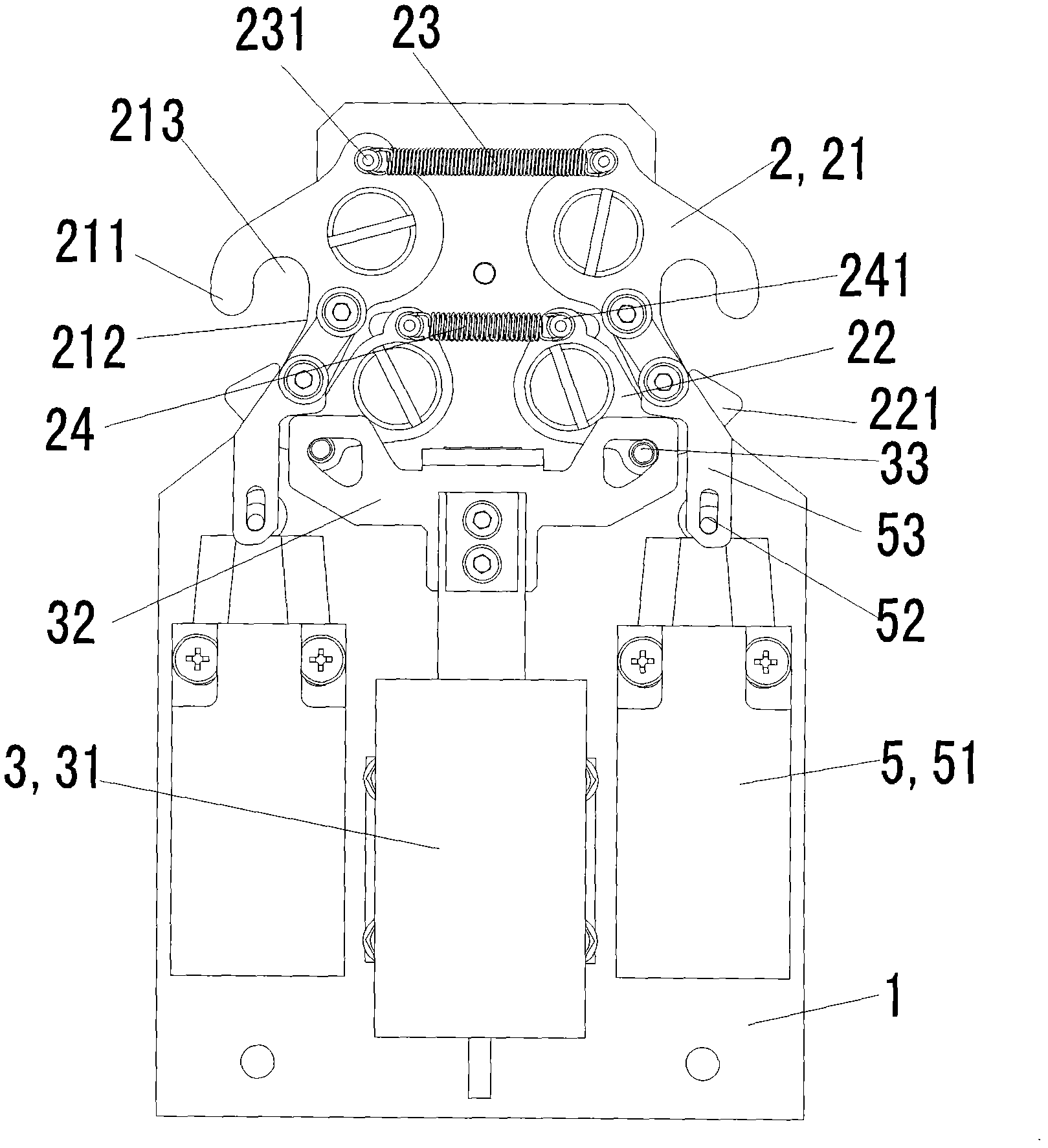 Locking and unlocking device for shield door of track traffic platform