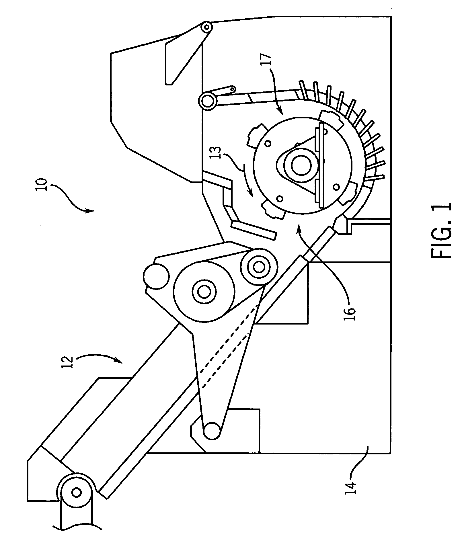 Offset disc hammer assembly for a hammermill