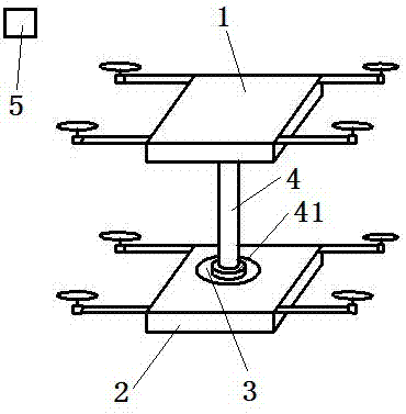 Device for increasing flying range of multi-rotor aircrafts