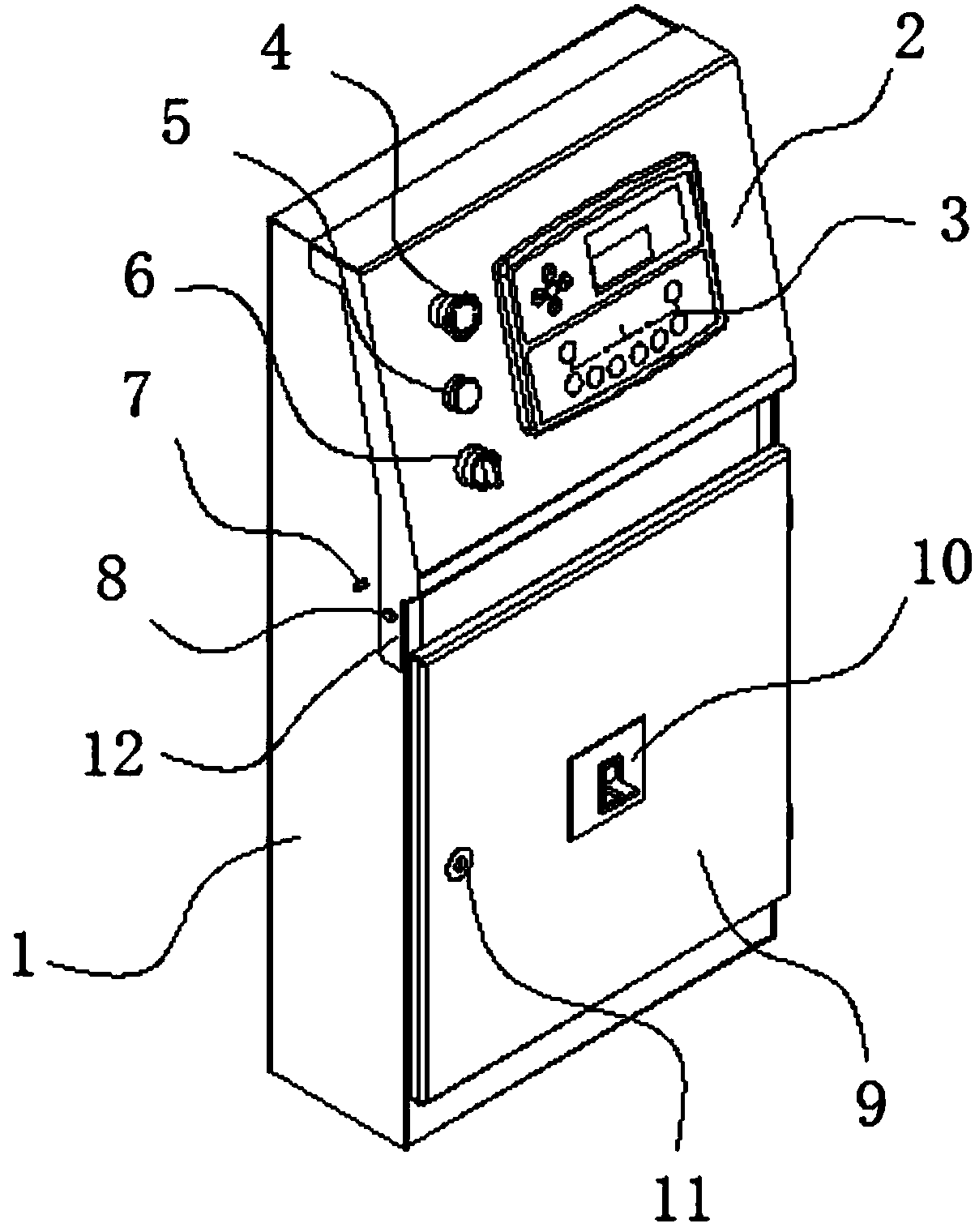 Generator set control box connecting mechanism