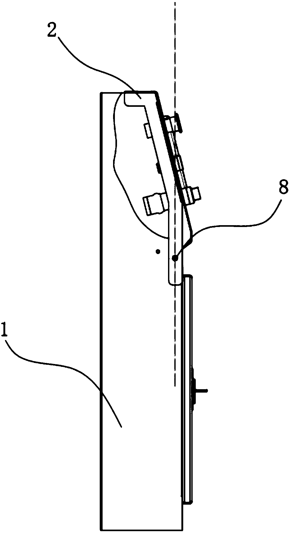 Generator set control box connecting mechanism