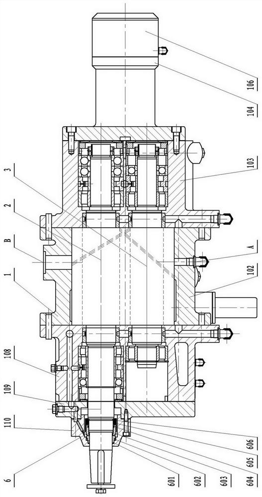 Magnetic suspension screw type refrigeration compressor