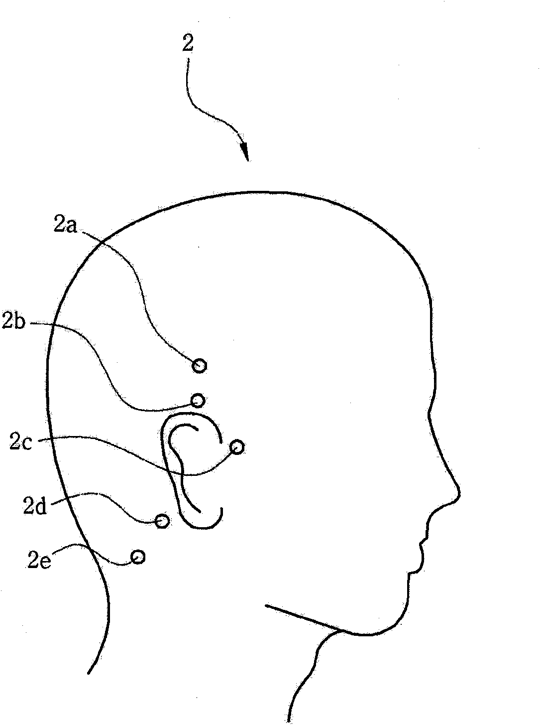 Pillow-type massage device for massaging acupuncture points of the body of a user