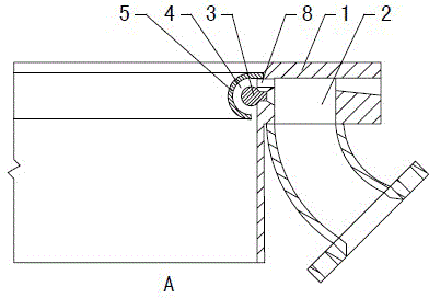 Method for repairing chilling ring of gasifier