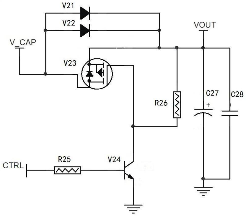 Voltage self-following anti-backflow circuit
