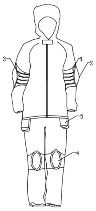 Intelligent nursing clothes with falling protection function