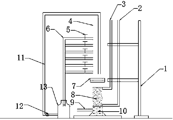 Apparatus for measuring soil permeability coefficient