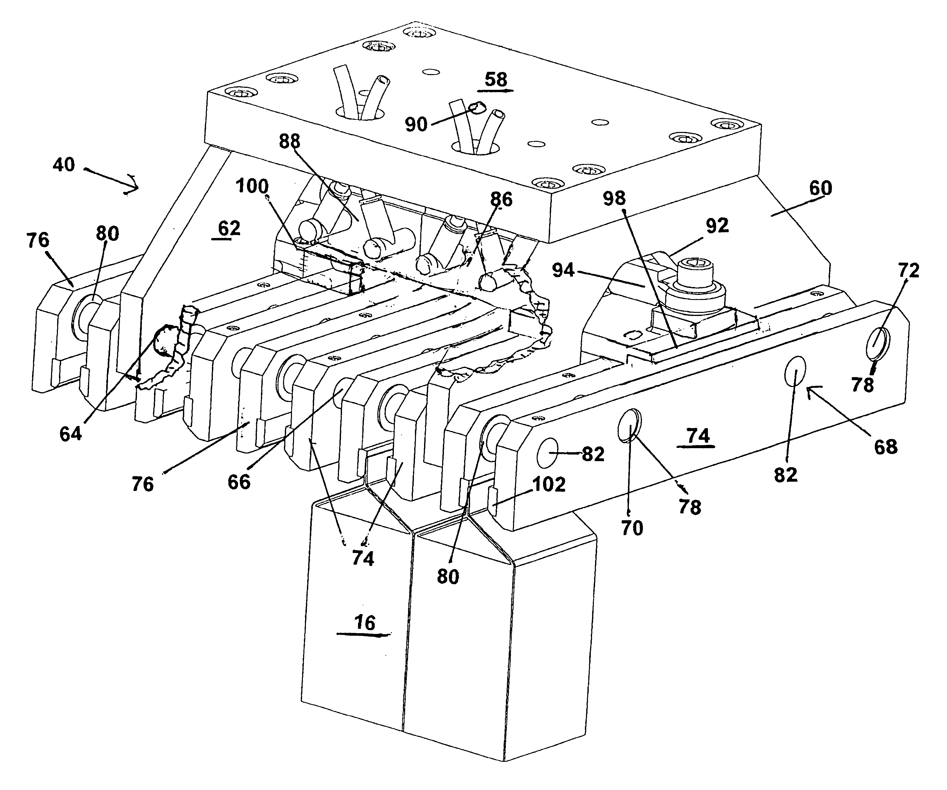 Packer apparatus, packing conveyor and method